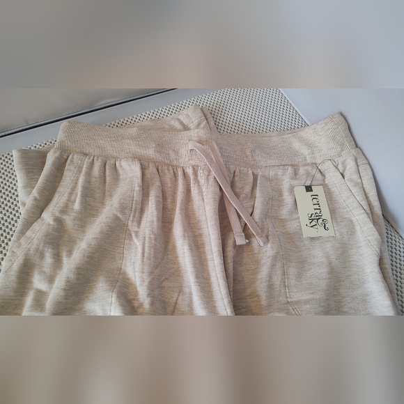 Terra & Sky Women’s Size 4X (28W-30W) Plus Size Knit Pant Oatmeal Heather - Picture 6 of 6